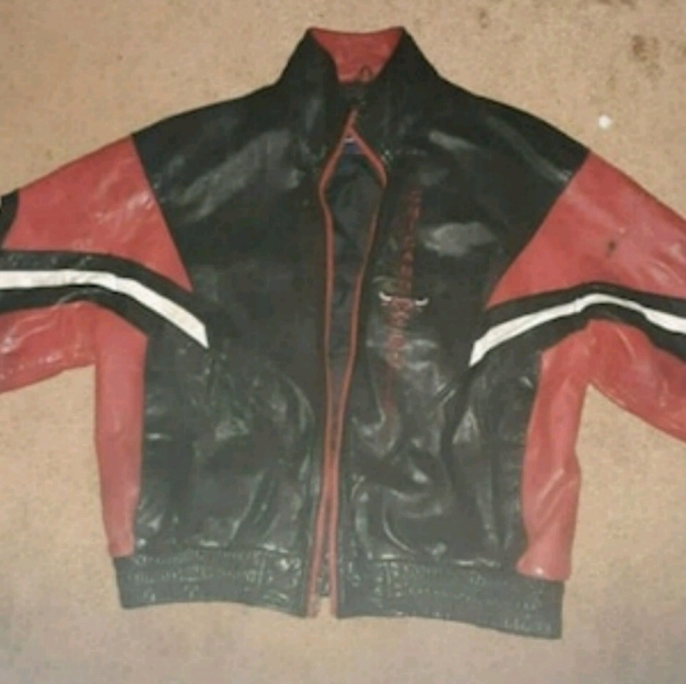 Vintage Chicago Bulls Leather Jacket